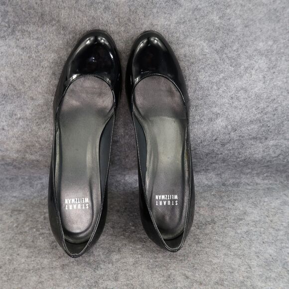 Stuart Weitzman Shoe Women 7 Pumps Platform Stiletto Patent Leather Formal Black - Picture 8 of 16